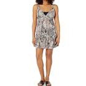 Anthropologie Maaji Fabulous Reef blue white coral reef print short dress size S